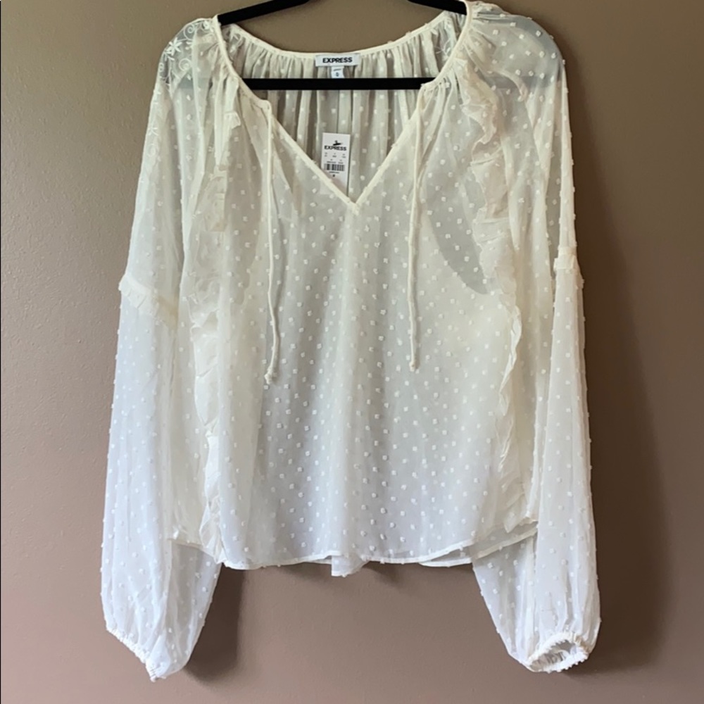 Express cream blouse